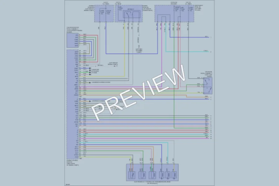 2008 Toyota Yaris Transmission wiring diagram preview