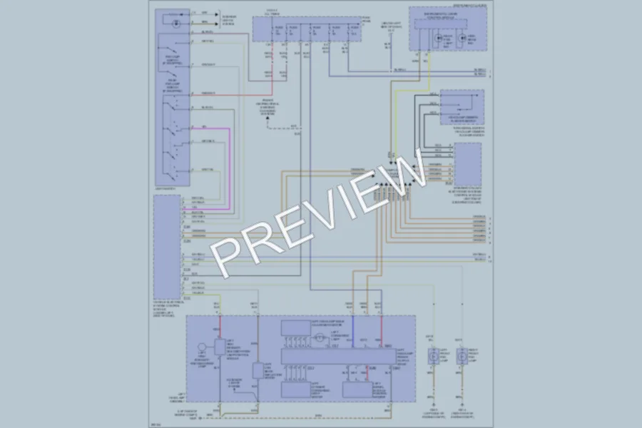 2008 Volkswagen Eos Headlights wiring diagram preview