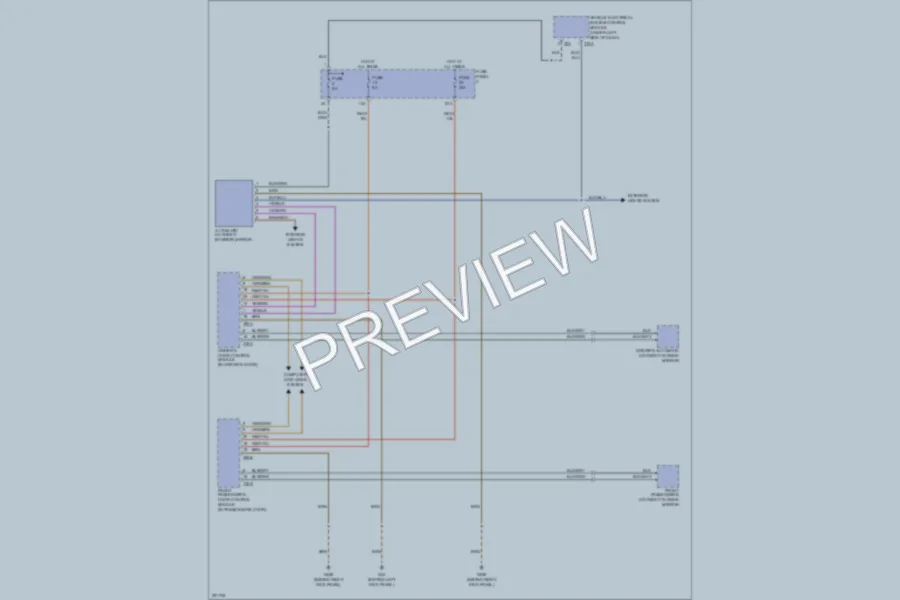 2008 Volkswagen Eos Power Mirrors wiring diagram preview