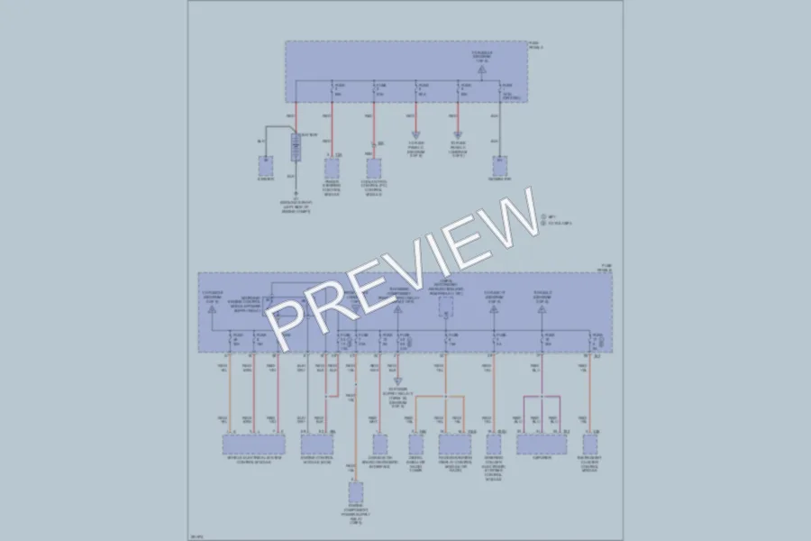 2008 Volkswagen GTI Power Distribution wiring diagram preview