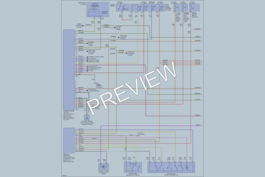 2008 Volkswagen NewBeetle Power Door Locks wiring diagram preview