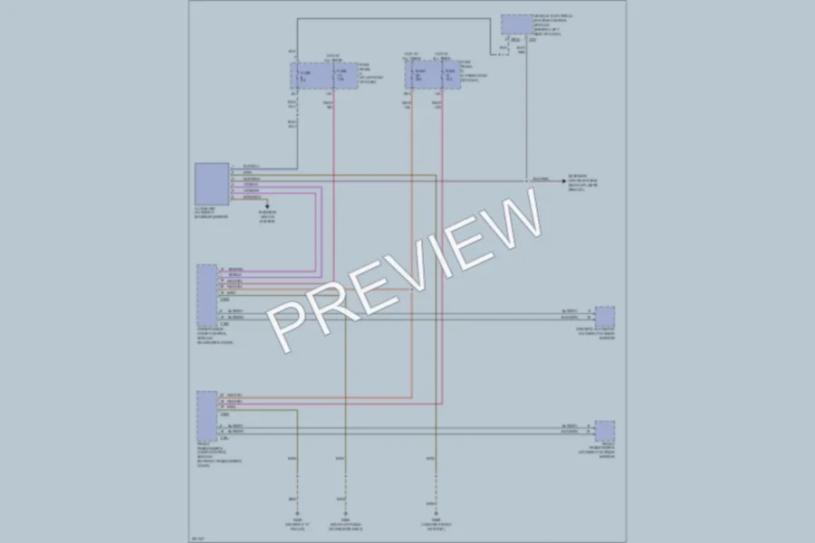 2008 Volkswagen Passat Power Mirrors wiring diagram preview