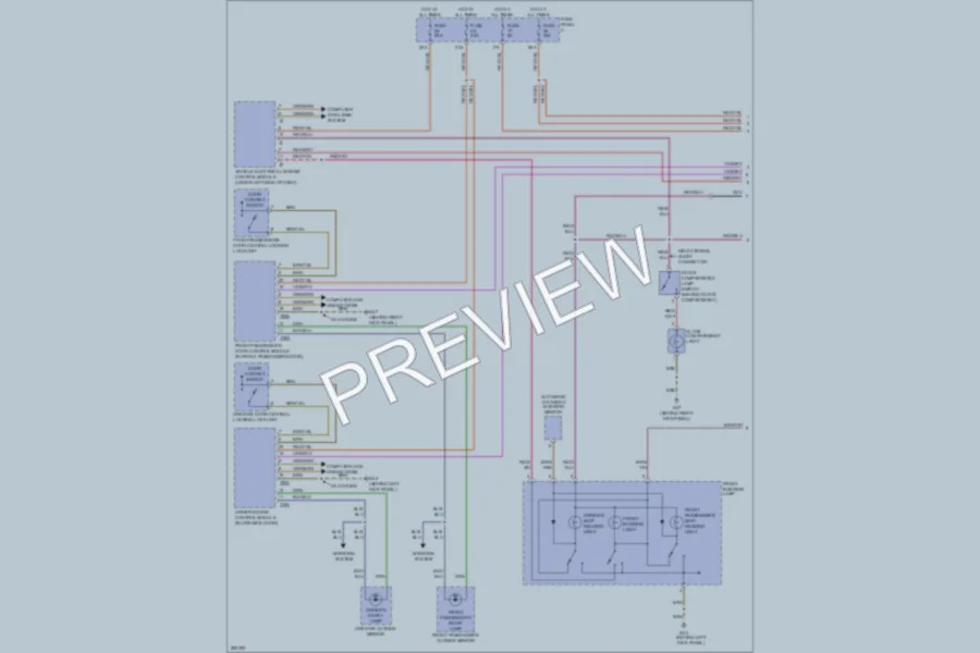 2008 Volkswagen R32 Interior Lights wiring diagram preview