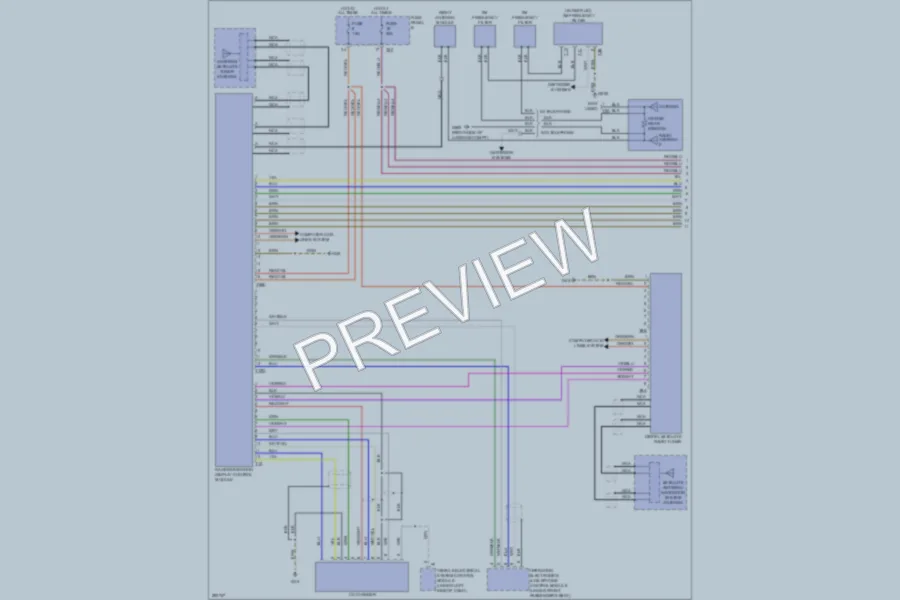2008 Volkswagen R32 Navigation wiring diagram preview