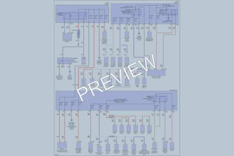 2008 Volkswagen R32 Power Distribution wiring diagram preview