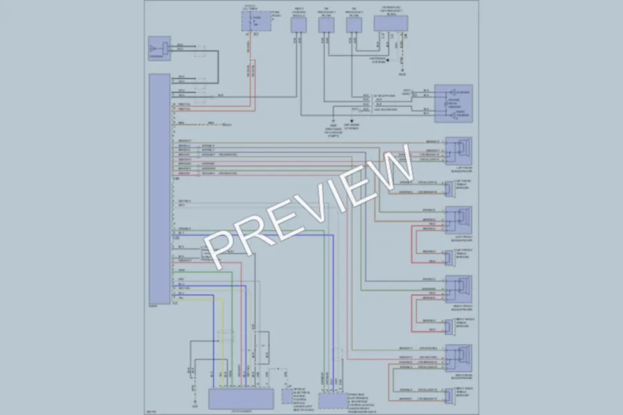 2008 Volkswagen R32 Radio wiring diagram preview
