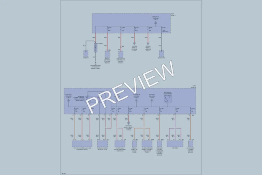 2008 Volkswagen Rabbit Power Distribution wiring diagram preview
