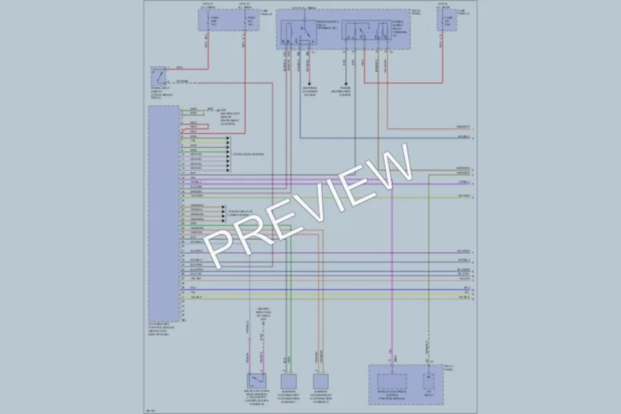 2008 Volkswagen Touareg Anti Theft wiring diagram preview