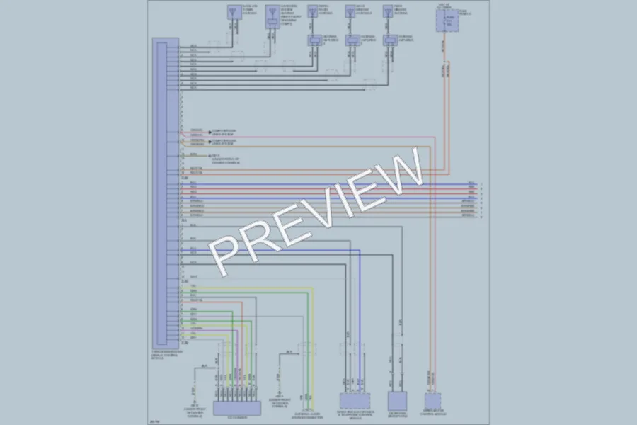 2008 Volkswagen Touareg Navigation wiring diagram preview