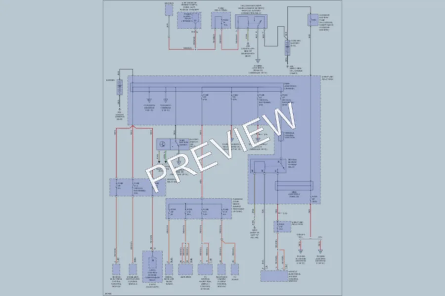 2008 Volkswagen Touareg Power Distribution wiring diagram preview