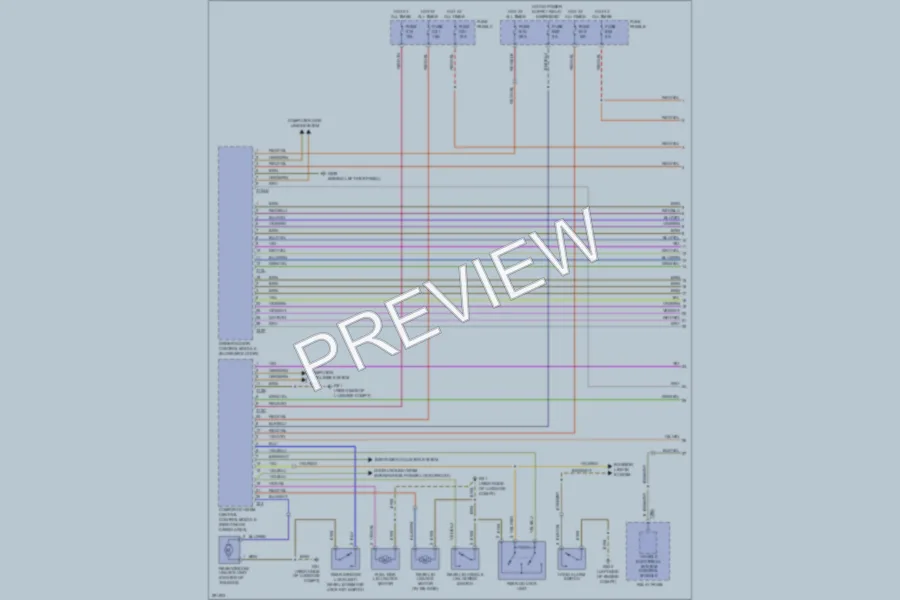 2008 Volkswagen Touareg Power Door Locks wiring diagram preview