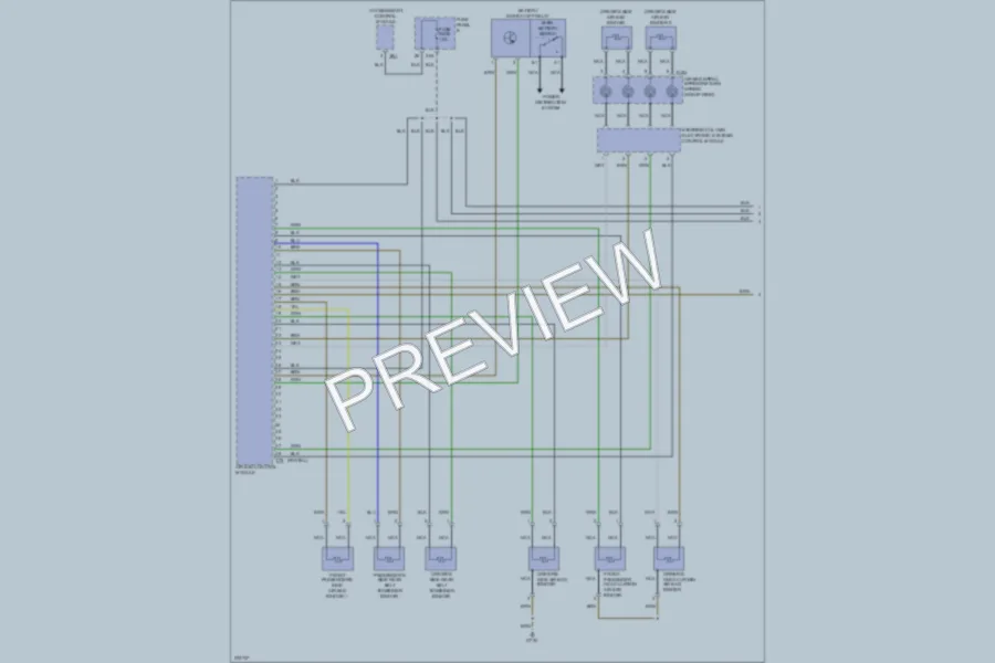 2008 Volkswagen Touareg Supplemental Restraints wiring diagram preview