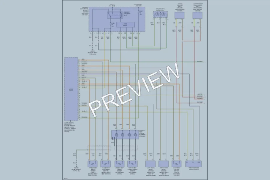 2008 Volvo C30 Supplemental Restraints wiring diagram preview
