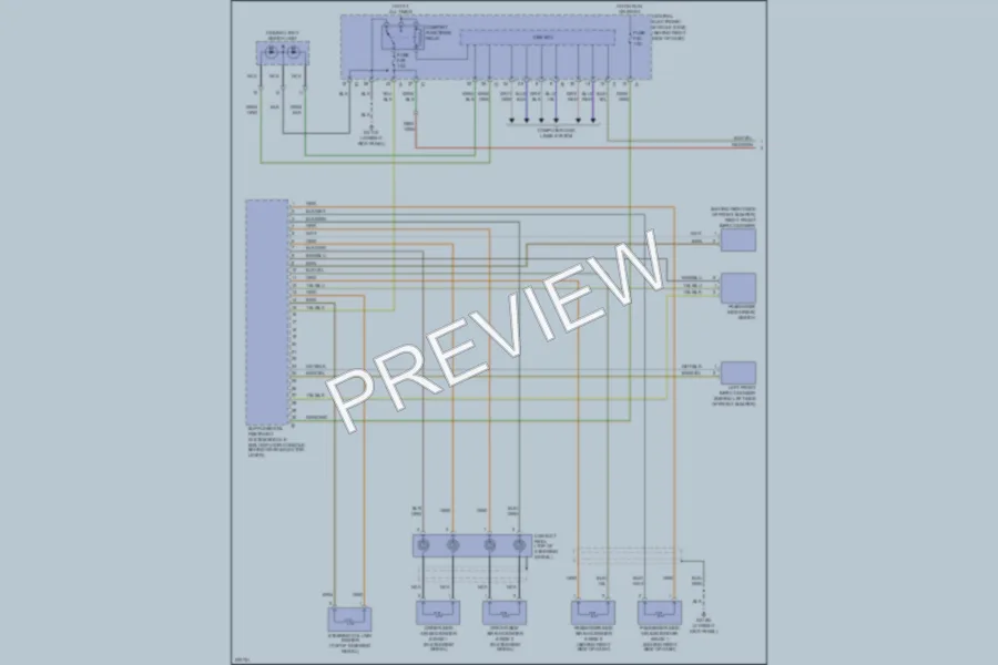 2008 Volvo C70 Supplemental Restraints wiring diagram preview