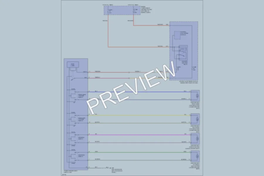 2008 Volvo S40 Power Seats wiring diagram preview