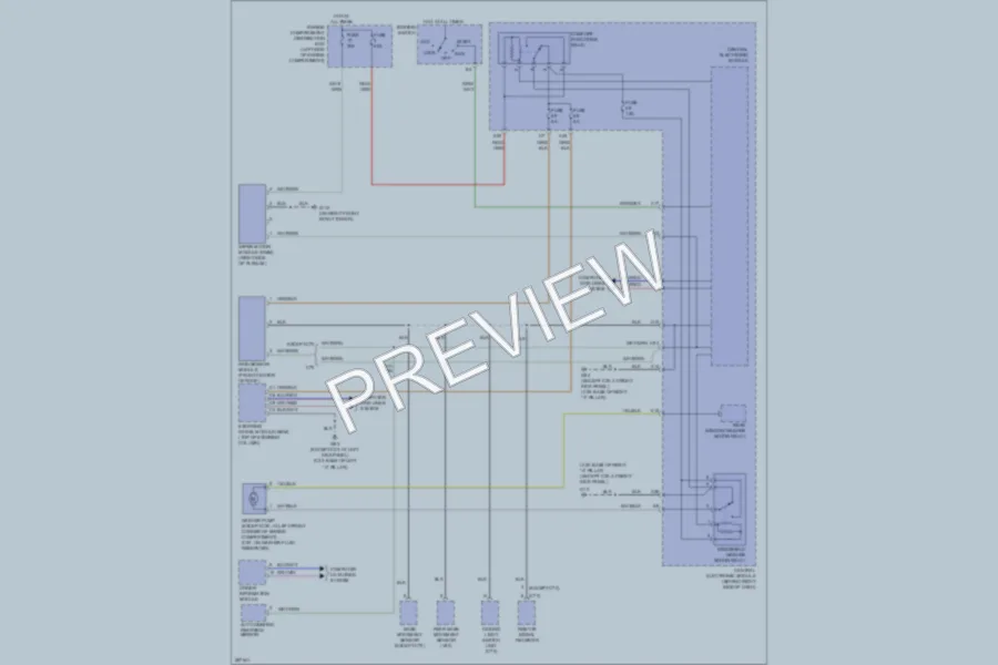 2008 Volvo S40 Wiper Washer wiring diagram preview