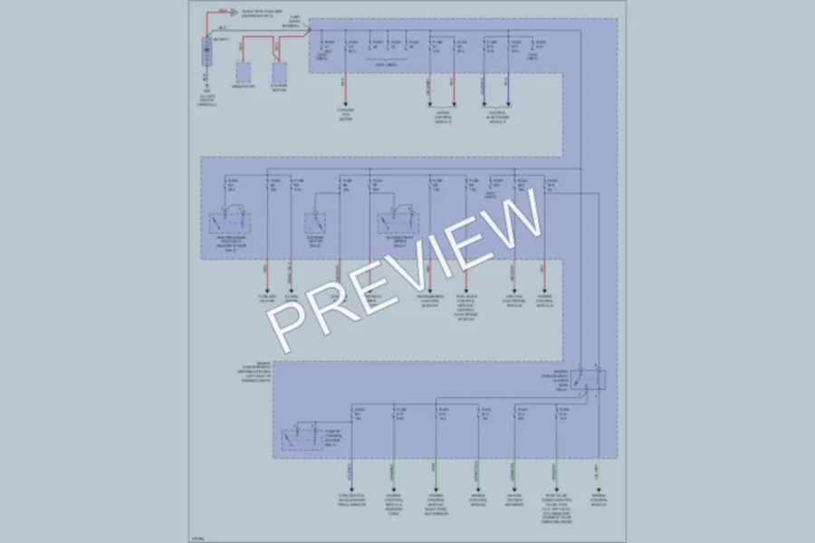 2008 Volvo S60 Power Distribution wiring diagram preview