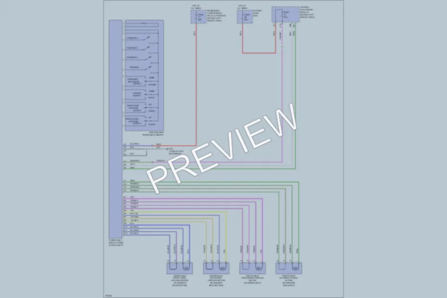 2008 Volvo S60 Power Seats wiring diagram preview