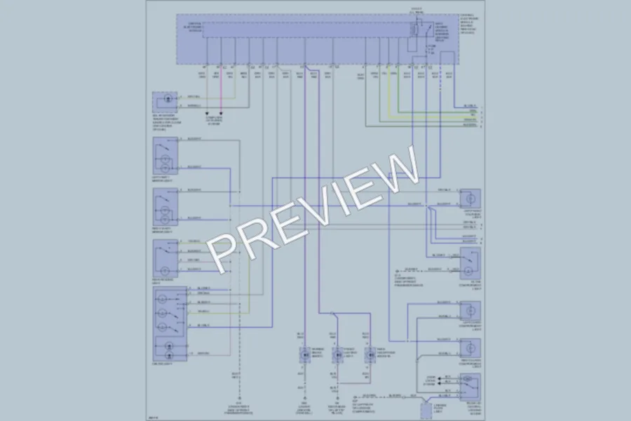 2008 Volvo S80 Interior Lights wiring diagram preview