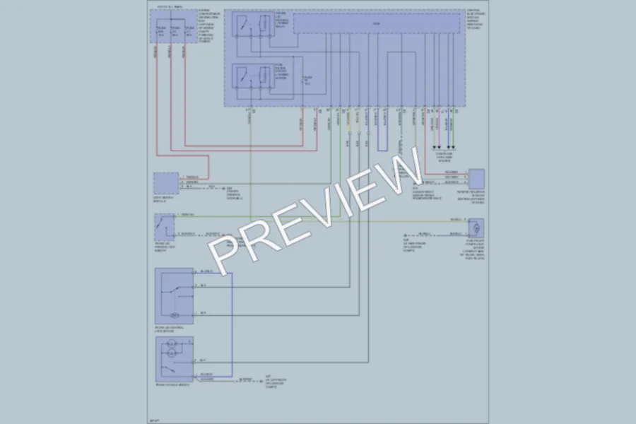 2008 Volvo S80 Trunk Tailgate Fuel Door wiring diagram preview