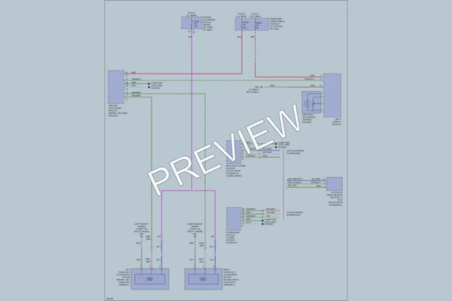 2008 Volvo V70 Headlights wiring diagram preview