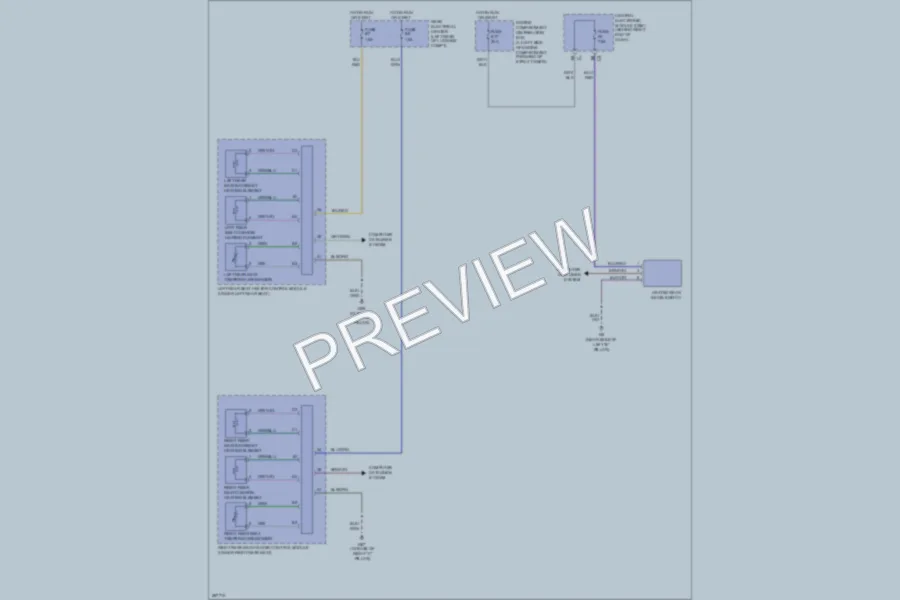 2008 Volvo V70 Power Seats wiring diagram preview
