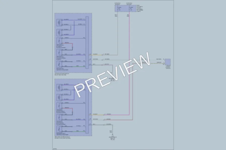 2008 Volvo XC70 Power Seats wiring diagram preview
