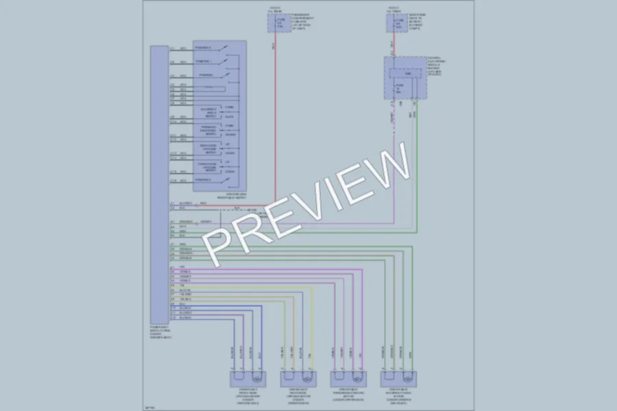 2008 Volvo XC90 Memory Systems wiring diagram preview