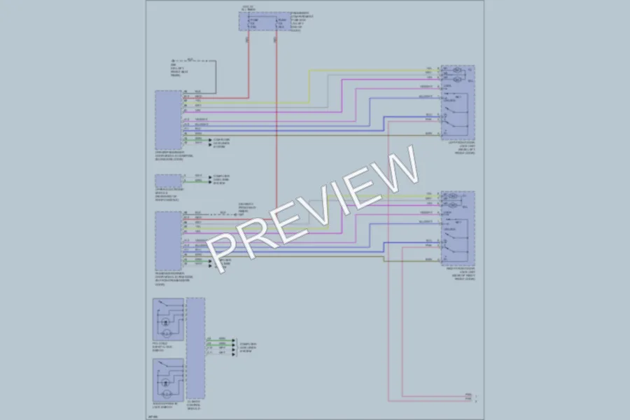 2008 Volvo XC90 Power Door Locks wiring diagram preview