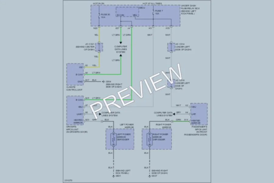 2009 Acura MDX Electronic Suspension wiring diagram preview