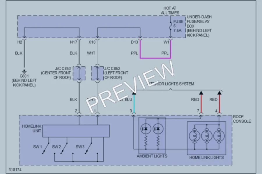 2009 Acura MDX Power Distribution wiring diagram preview