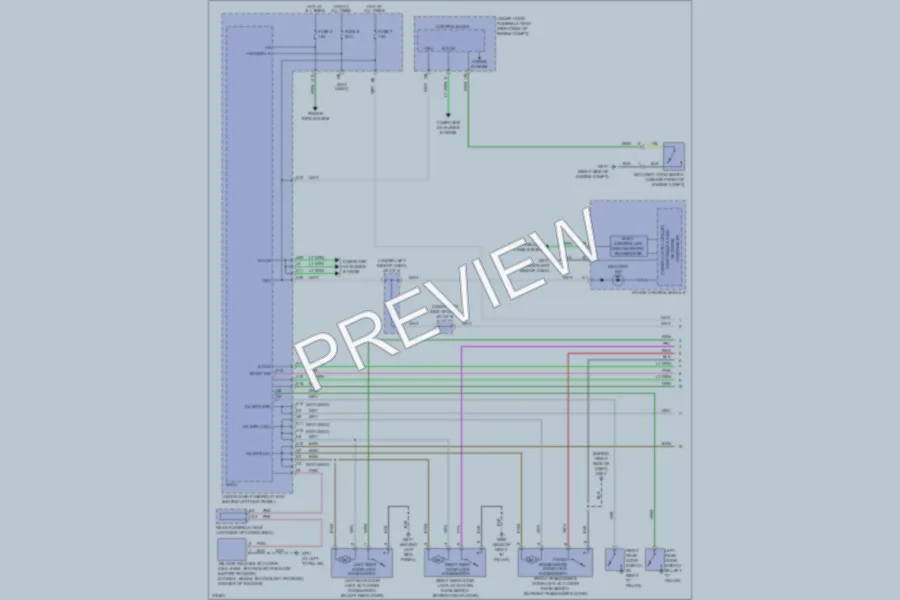 2009 Acura MDX Power Mirrors wiring diagram preview
