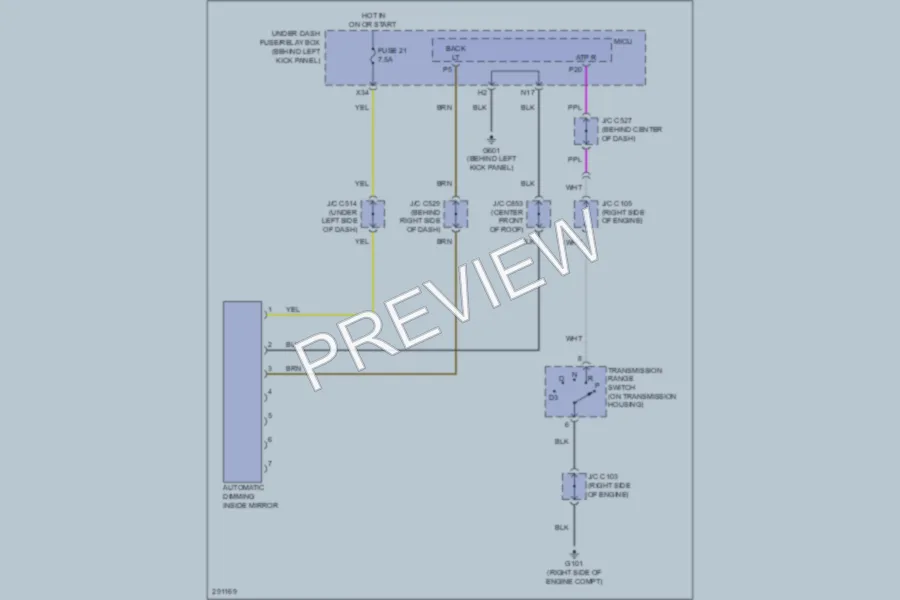 2009 Acura MDX Power Seats wiring diagram preview