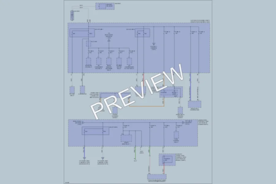 2009 Acura RDX Power Distribution wiring diagram preview