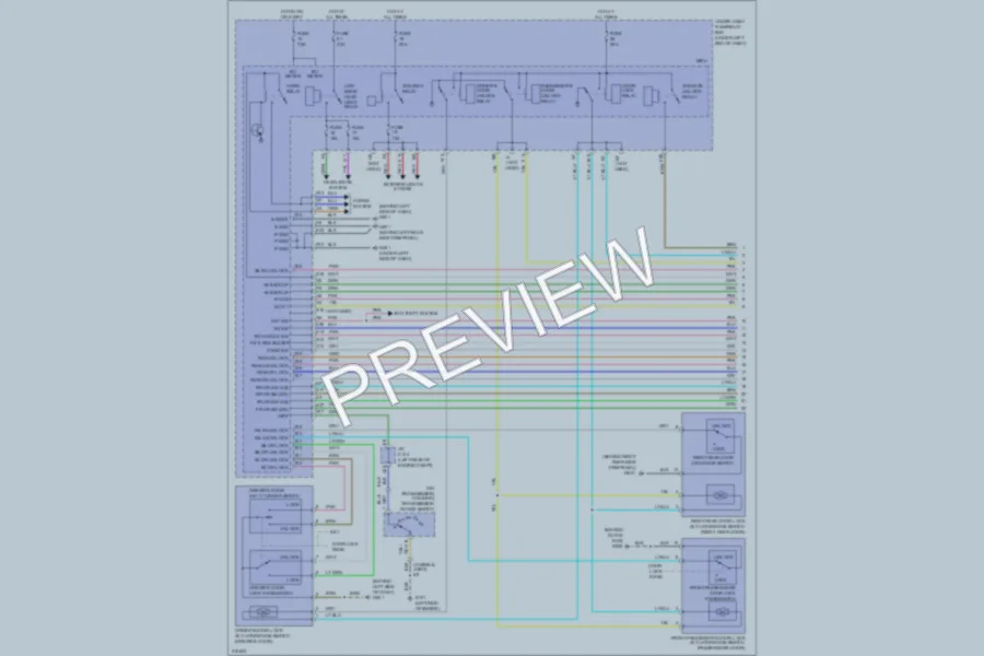 2009 Acura RDX Power Door Locks wiring diagram preview
