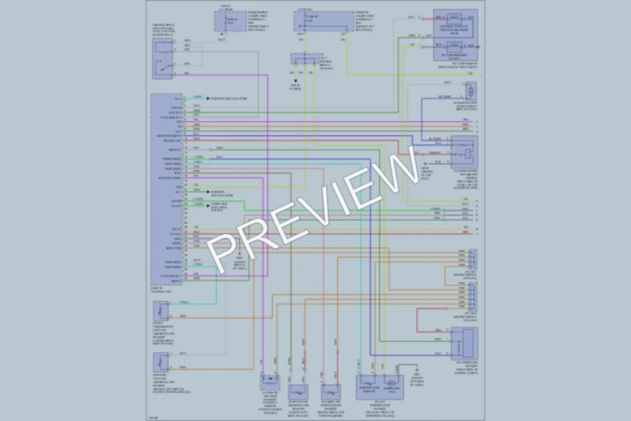 2009 Acura RL Air Conditioning wiring diagram preview