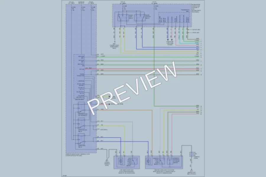 2009 Acura TL Power Door Locks wiring diagram preview