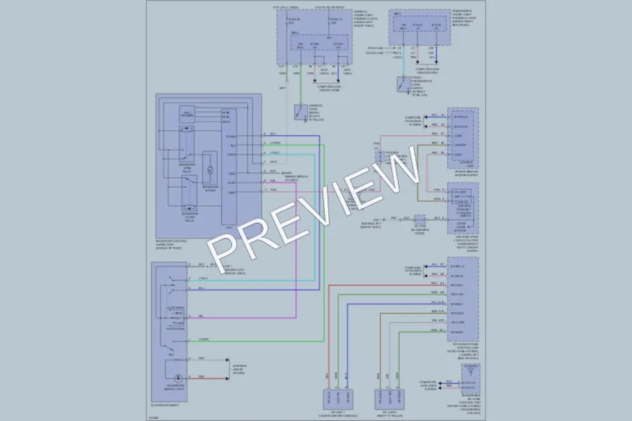 2009 Acura TL Power Top Sunroof wiring diagram preview