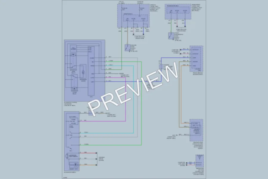 2009 Acura TSX Power Top Sunroof wiring diagram preview