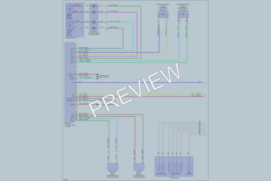 2009 Acura TSX Supplemental Restraints wiring diagram preview