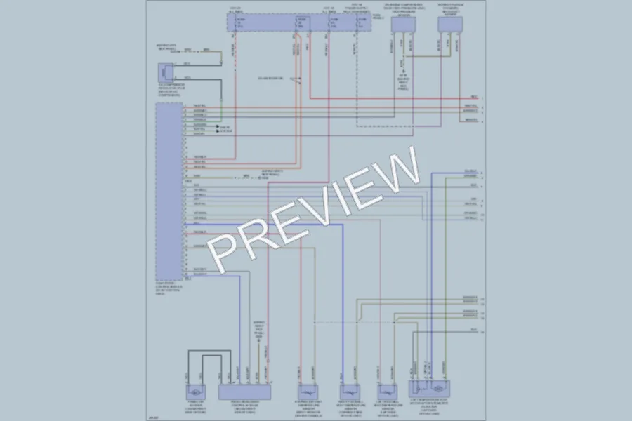 2009 Audi A3 Air Conditioning wiring diagram preview