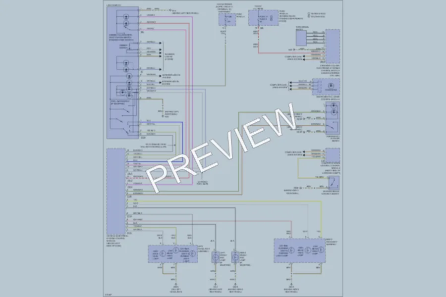 2009 Audi A3 Headlights wiring diagram preview