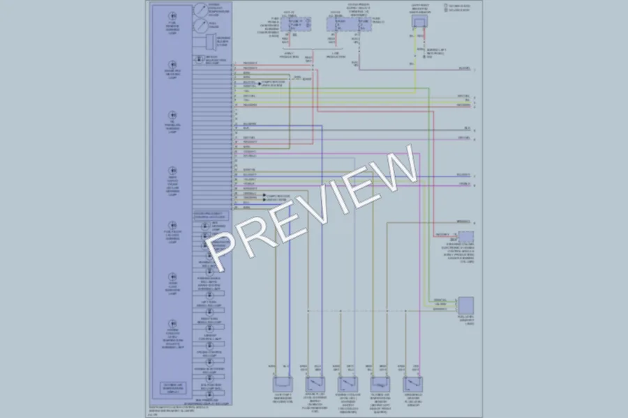 2009 Audi A3 Instrument Cluster wiring diagram preview