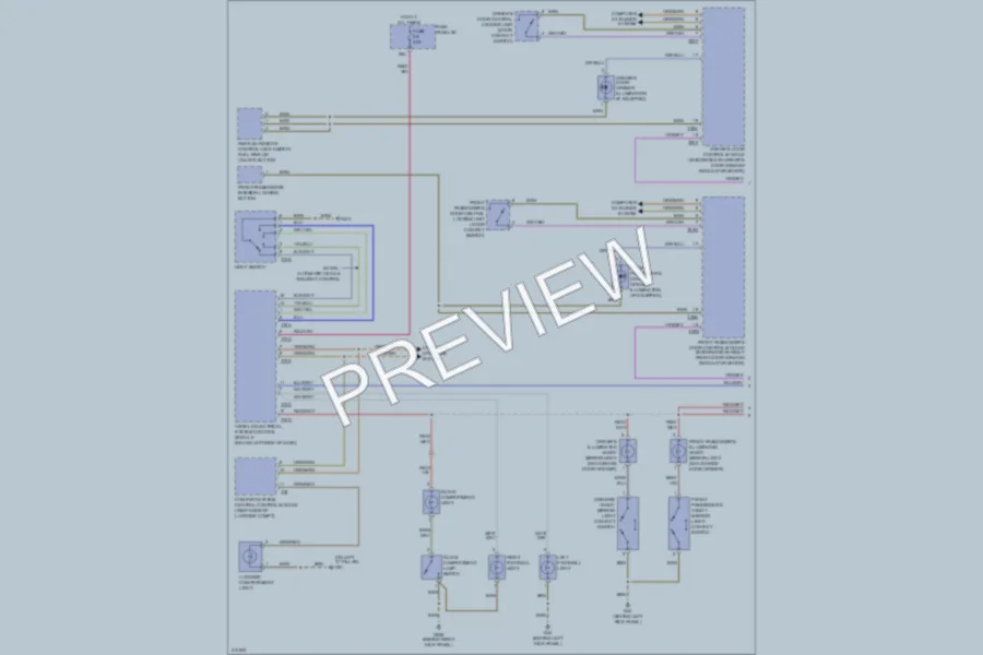 2009 Audi A3 Interior Lights wiring diagram preview