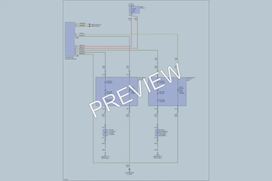 2009 Audi A3 Power Seats wiring diagram preview