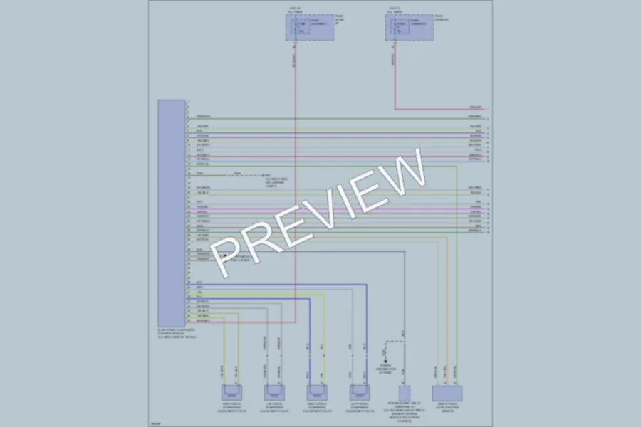 2009 Audi A4 Electronic Suspension wiring diagram preview