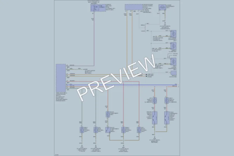 2009 Audi A4 Interior Lights wiring diagram preview