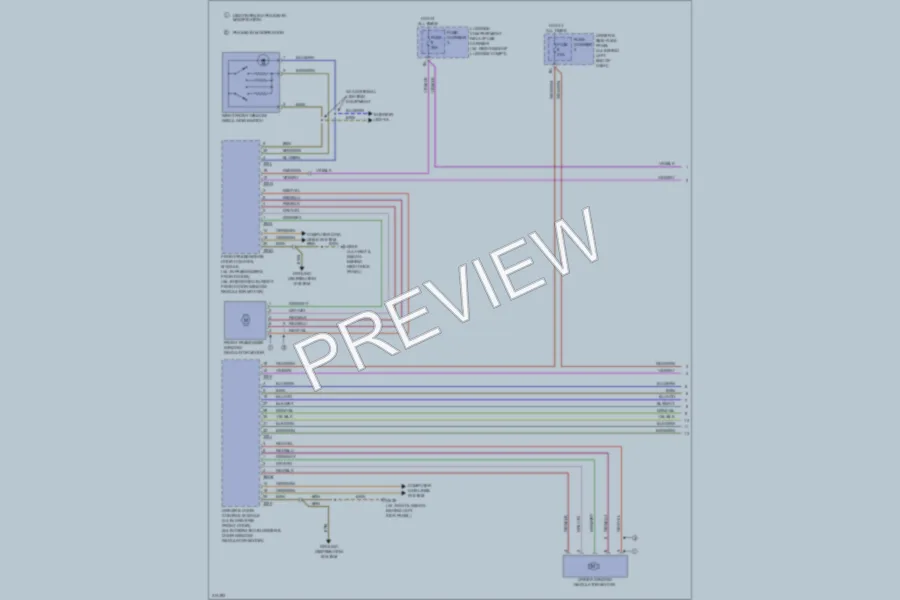2009 Audi A4 Power Windows wiring diagram preview