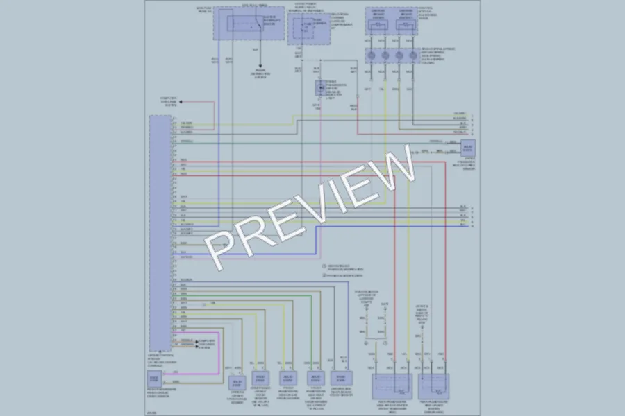 2009 Audi A4 Supplemental Restraints wiring diagram preview