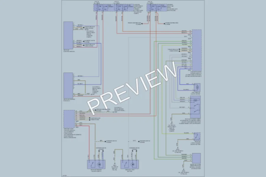 2009 Audi A4 Trunk Tailgate Fuel Door wiring diagram preview